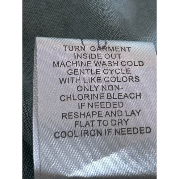 Coco + Carmen Boho Top Size S-M Blue Ombre Bell Sleeve Sheer Fairy Feminine Flow - Picture 10 of 13